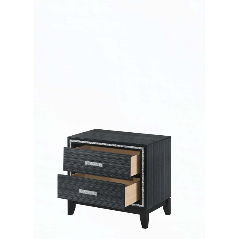 Table de chevet Haiden, Noir