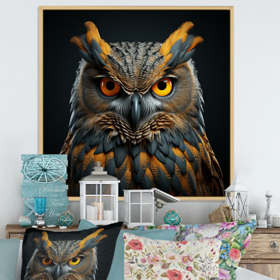" Owl Expressionist Gaze "
