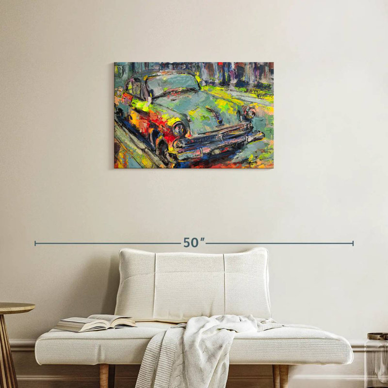Mehar Abstract Car, 20" H x 30" W