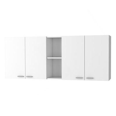 Armoire murale à quatre portes battantes 59 po Menlo - blanc
