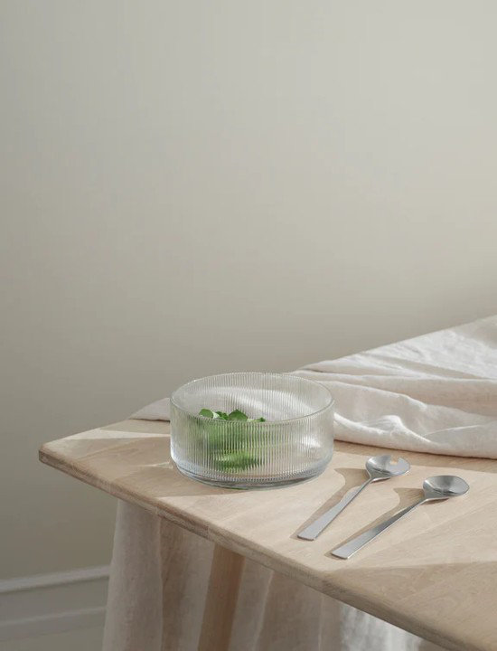Stelton Pilastro Glass Platter, 9 cm H x 21 cm W x 21 cm L