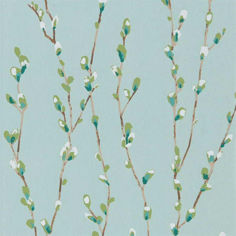 Salice 10.05m x 52cm Wallpaper Roll, Mint/Emerald