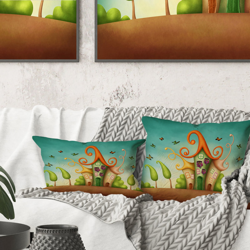 Coussin Blue Fantasy, 18 po x 18 po