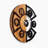 Elegant Wooden Wall Clock, 22.0 x 1.2 x 22.0 inches | 100% Real Walnut & Black Finish, Silent Mechanism | Perfect for Home Décor & Office Spaces, Unique Color Variations for a Distinctive Look