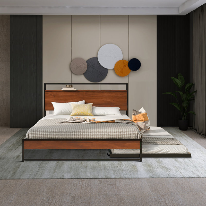 Reby Platform Bed, Black