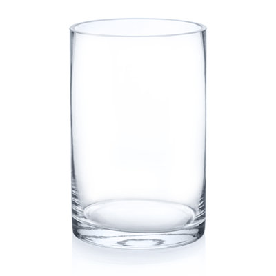 Vase en verre transparent