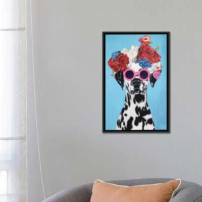 « mode dalmatien blue » par coco de paris, reproduction d’art sur toile tendue