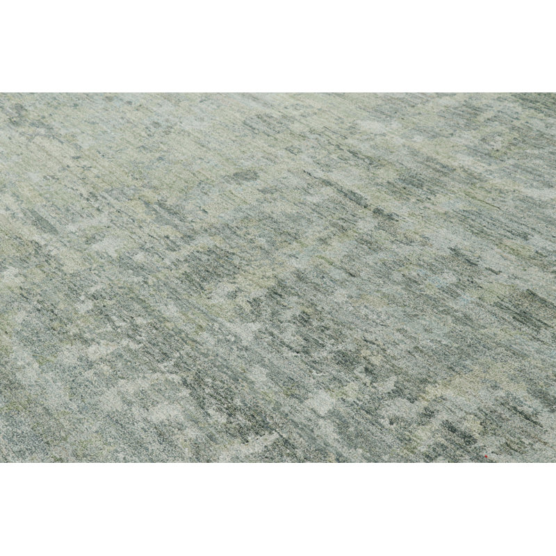 Rug & Kilim’S Contemporary Rug In Gray And Blue With Abstract Patterns, Rectangle 9' x 12'