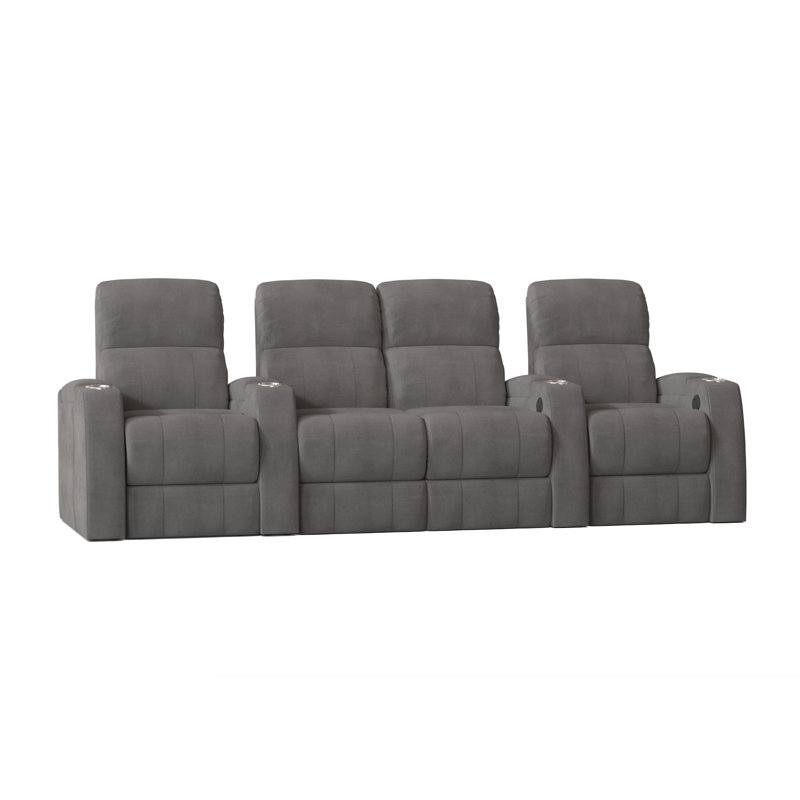Sièges de rangée de cinéma (rangée de 4), Électrique, Ombre Smartsuede