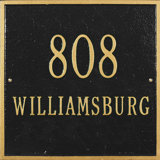 2-Line Wall Address Plaque
