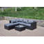 Canapé modulaire d'extérieur de 86 po avec coussins Brack-565298171-565298172