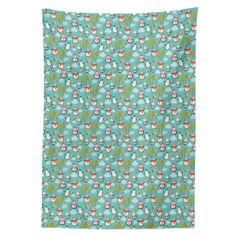 Geometric Christmas Tablecloth, 70" x 52"