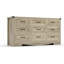 Commode 9 tiroirs 59 po, armoire de rangement en bois avec ensemble anti-basculement pour chambre à coucher, salon et bureau personnel 59 po-2000853010