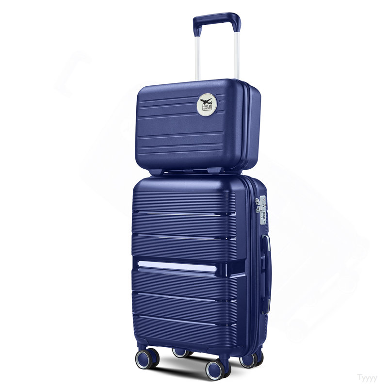Ensembles de valises 4 pièces (14/20/24/28) Valise extensible légère et durable en PP