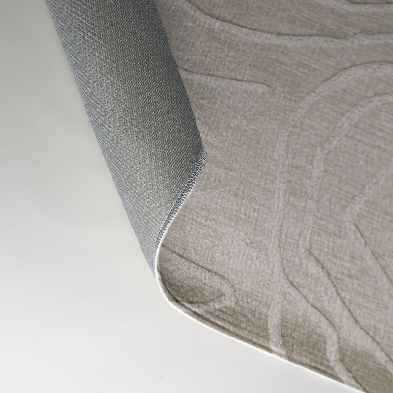 Tapis gris abstrait intérieur et extérieur, Rectangle 9 pi x 12 pi