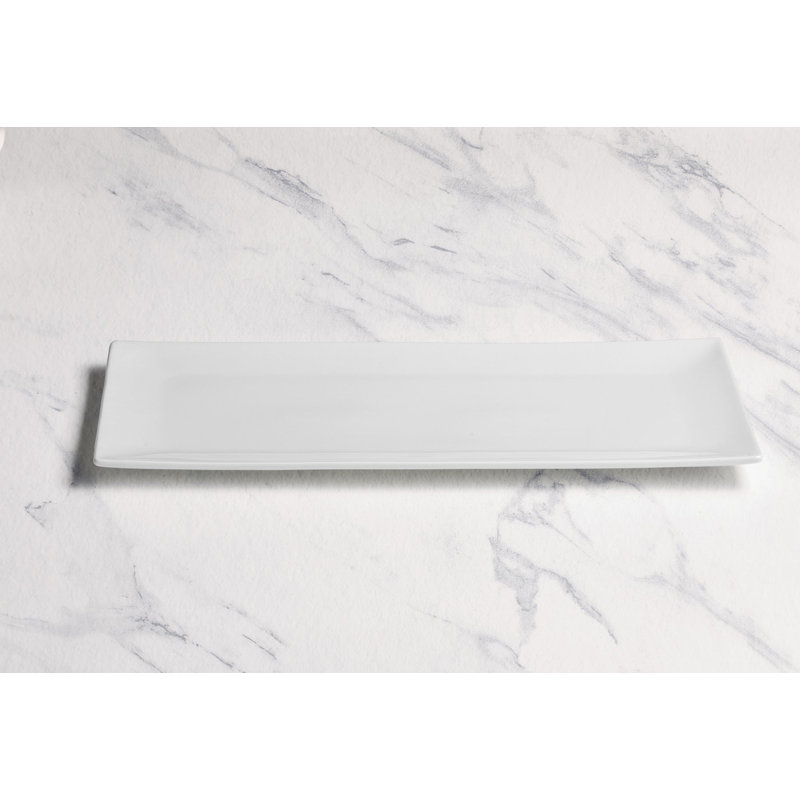PANORAMA Premium Porcelain Rectangle Plate, 11.4x5.7"