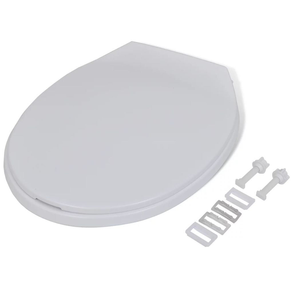 Bosarge Soft-close Toilet Seat White Bathroom Furniture Accessory