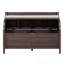 Banc de rangement multifonctionnel en bois pour hall d'entrée avec charnière de sécurité-744964125