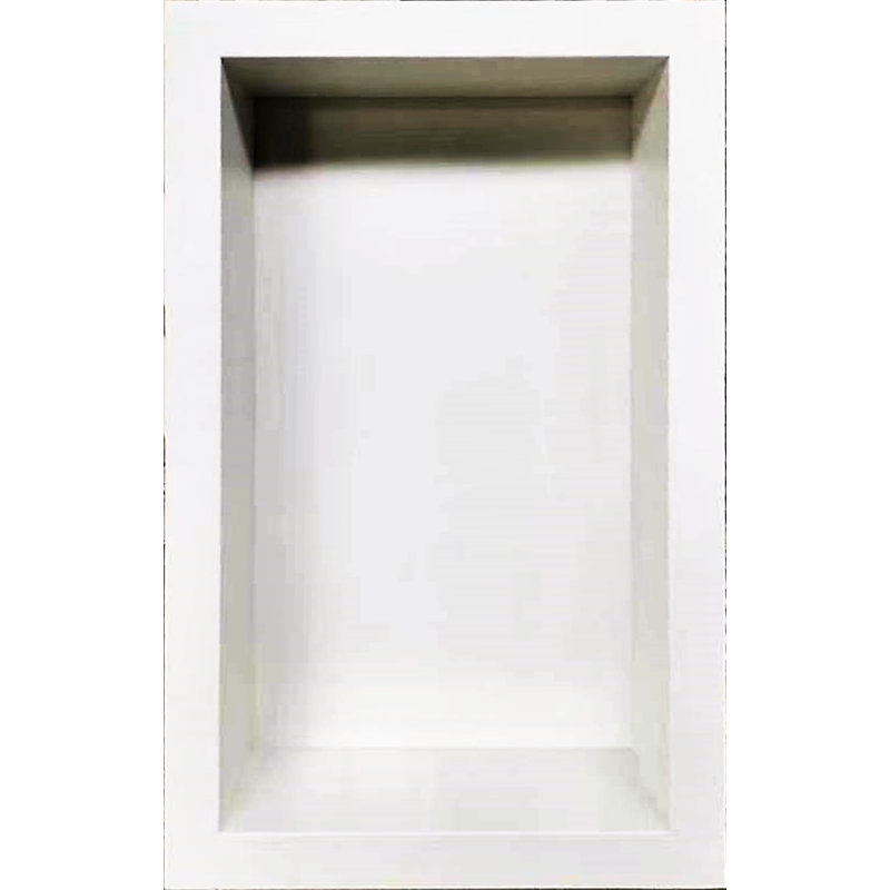 Niche de douche en marbre blanc pur sans tablette 16 x 24 (1 pièce par boîte)