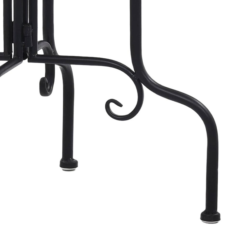 Mehdi Side Table, Terracotta and White