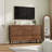 Angela Bedroom Dresser with 9 Drawer in Walnut Finish, Tall Dresser & Chest, 15.8"D x 55"W x 30.7"H-876310405
