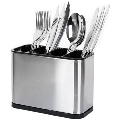 Range-couverts à 4 compartiments pour couverts, fourchette, couteaux et cuillères