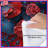Red Blue Floral Composition Comforter-123417918