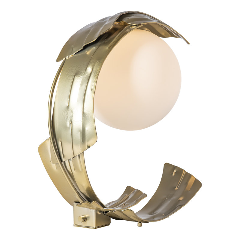 Crest Table Lamp, Modern Brass