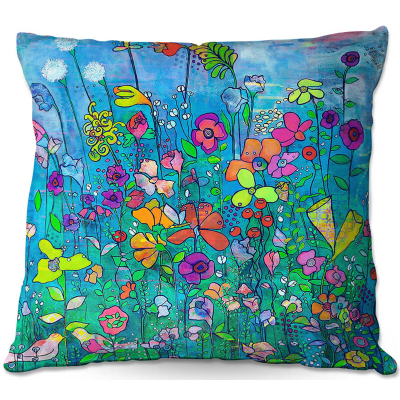 Floral Reversible Throw Pillow, 20" x 20"