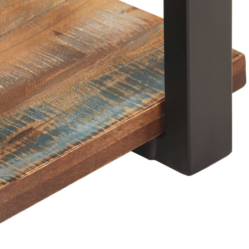 Lucinda 50cm W Iron Bedside Table, Rustic