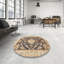 Tapis oriental multicolore tissé à la machine Oriental-635561770