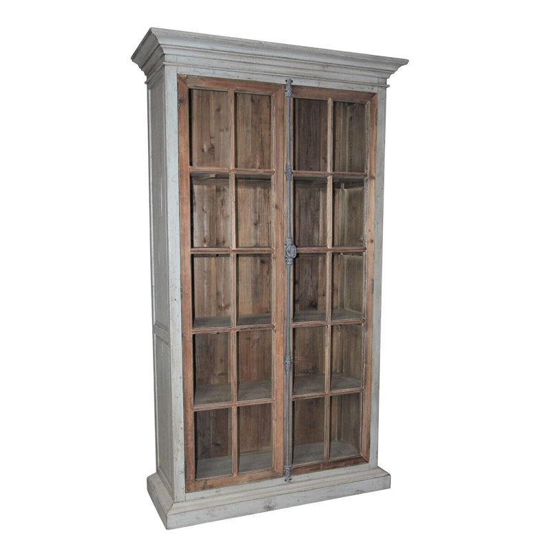 Herminie Storage Bookcase, Grey Brown