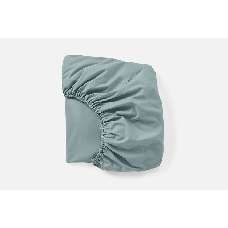 100% Cotton Percale Fitted Sheet, Twin Fitted Sheet, Pacific Blue
