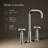 Purist Widespread Bathroom Sink Faucet with High Cross Handles and High Gooseneck Spout-1743227