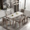 Nordic style simple rectangular dining table sets