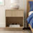 Wooden Nightstand With 1 Drawer & Open Cubby - Compact Bedside Storage-155507519-153804989