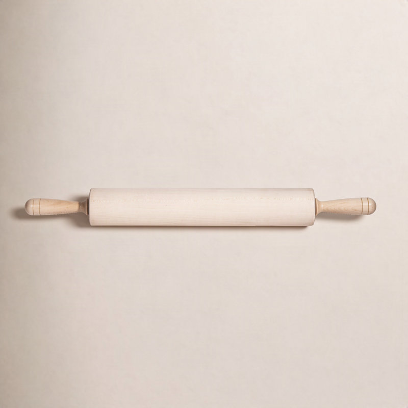 Rouleau à pâtisserie, H 2,75 po x L 15 po x P 2,75 po, Brun pâle