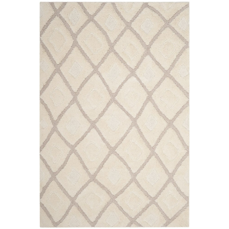 Napfle Olympia Shag Performance Geometric Rug, Rectangle 3' x 5'