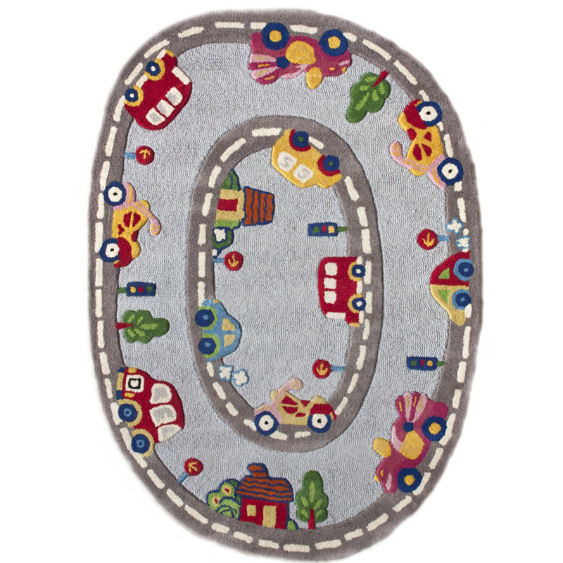 Tapis gris Ashana, 3 pi 6 po x 5 pi 6 po