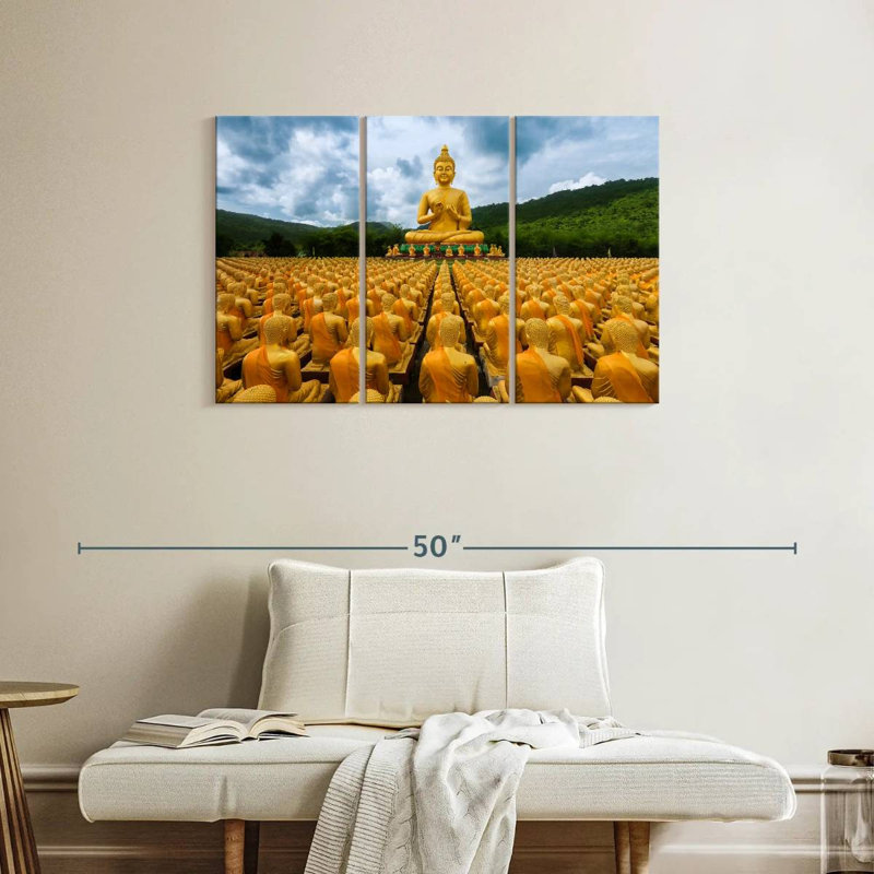 Adella Buddhist Memorial Park Buddhas, 24" H x 38" W