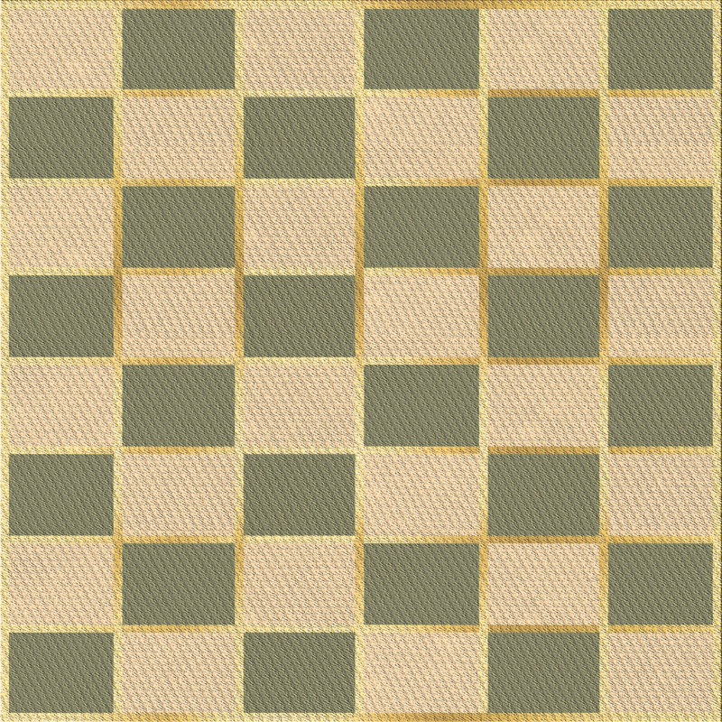 Performance Wool Checkered Indoor Rug, Square 8'