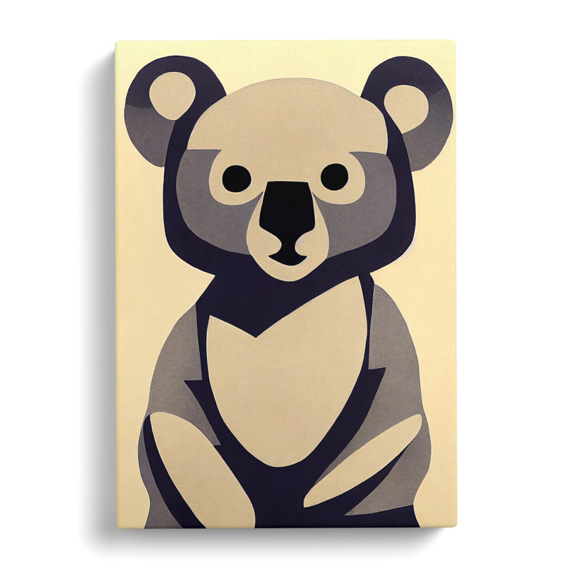 Abstract Koala Bear Vol.1 - Wrapped Canvas Print, 50cm H x 35cm W x 3cm D