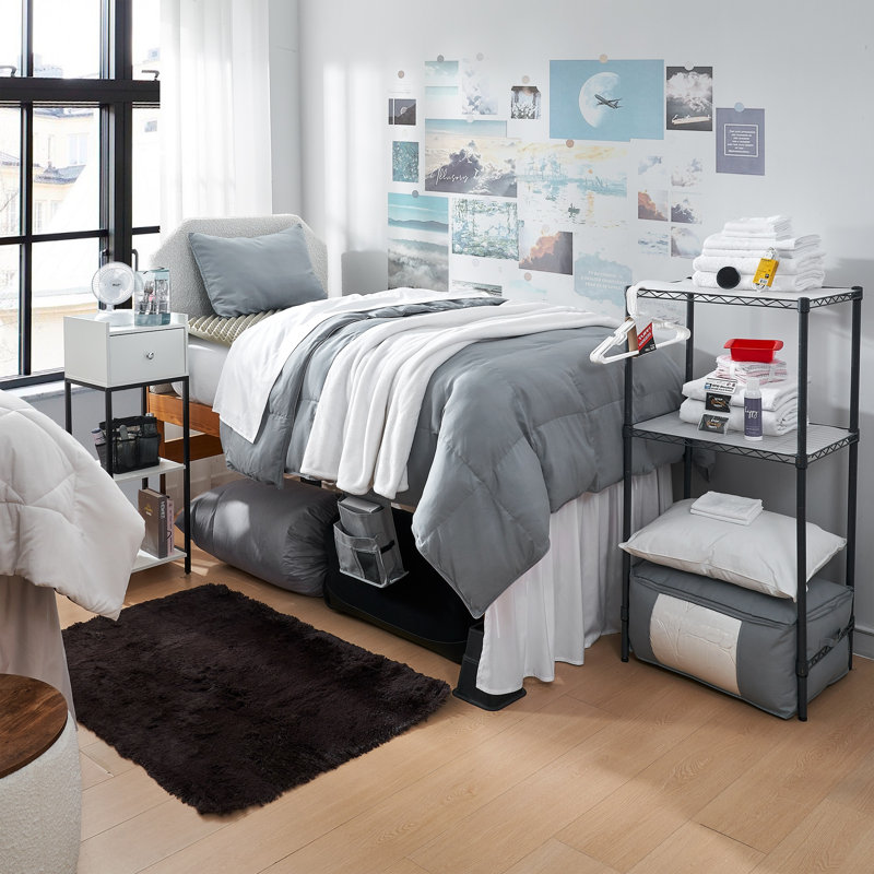DormCo Packs Designer Twin XL Comforter + Complete College Essentials Bundle