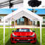 Toile de remplacement pour abri de garage 12 x 20 pi - Housse de protection pour abri de garage imperméable à 76 boucles élastiques-122094761