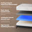 Matelas en mousse viscoélastique imprégnée de gel 10 po avec housse rafraîchissante, matelas dans une boîte-111338875-123225183