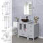 Ensemble de meuble-lavabo simple 3 po avec lavabo vasque, robinet, bonde 3 po 3-64791113