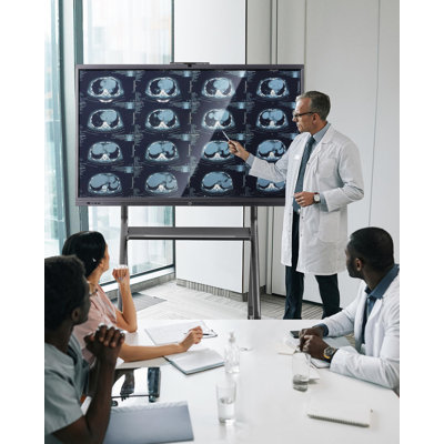 JYXCN Interactive Whiteboard Cart Kit | 42-75 Inch, Tool-Free Height Adjustment,Design for Classroom Home Office