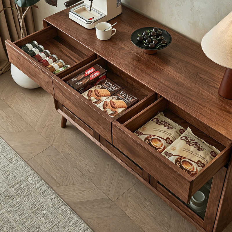 51.18"Solid Walnut Home Sideboard