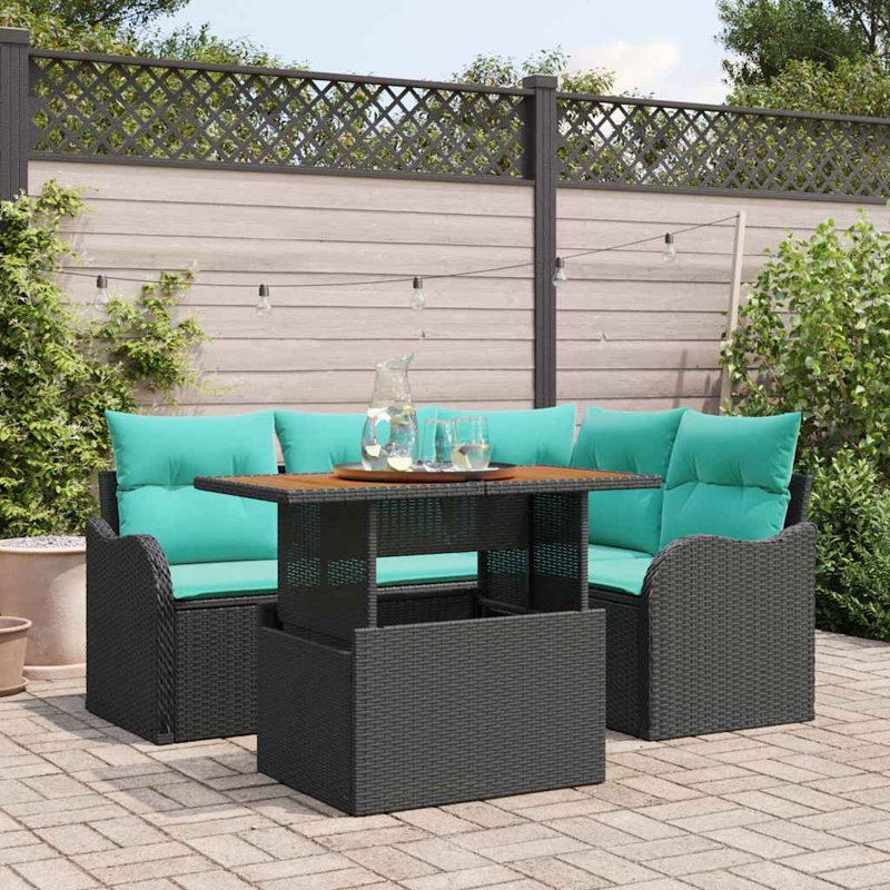 Ensemble de canapé de jardin avec rangement 5 pièces vidaXL