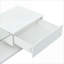 Table basse extensible à 4 voies avec 4 rangements cachés, panneau de particules robuste pour le salon